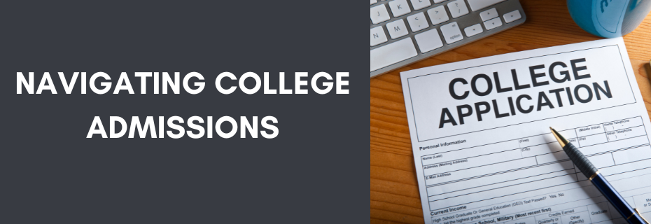 Banner decoration for Successfully Navigating College Admissions  