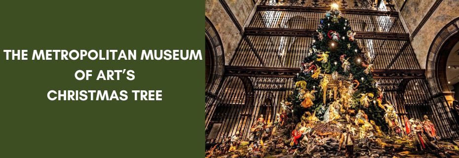 Banner decoration for The Metropolitan Museum of Art’s Christmas Tree: A Holiday Tradition  