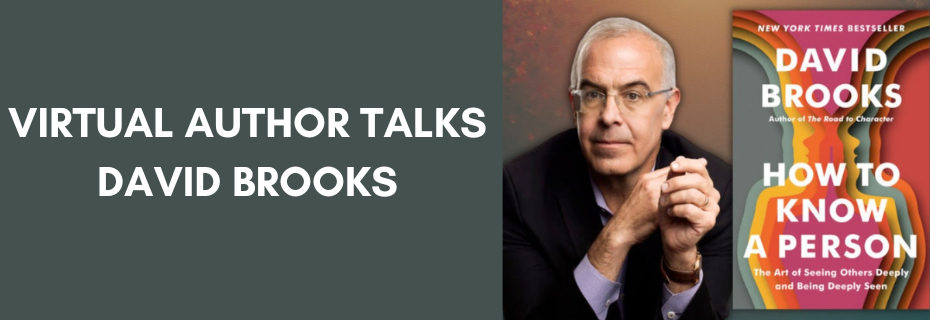 Banner decoration for Virtual Author Talks: David Brooks  